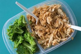 Tupperware With Chicken and Brocolli
